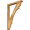 Ekena Millwork Olympic Block Rough Sawn Bracket w/ Offset Brace, Western Red Cedar, 4"W x 28"D x 40"H BKT0402X28X40OLY05RWR - alternate 1